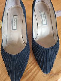 décolleté camoscio nero