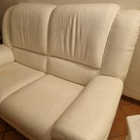 Divano in pelle bianca Chateau d' Aux