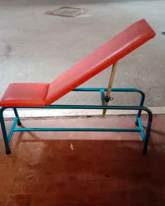 Panca +  bilanciere + pesi vari