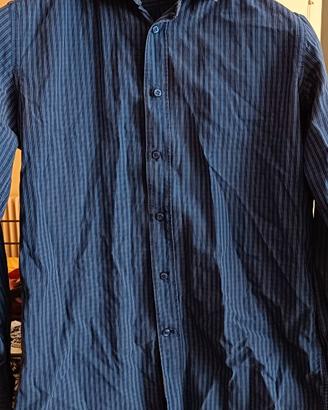 Camicia Camicissima a righe blu/nero