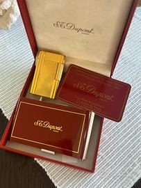 Dupont accendino placato oro