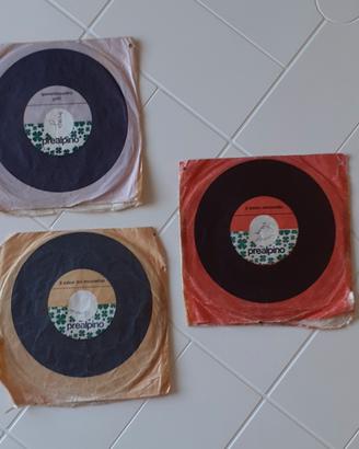 Lotto 3 dischi vintage a 45 giri anni '60 Prealpi