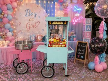 Macchina Pop Corn e Zucchero Filato per Sala Feste