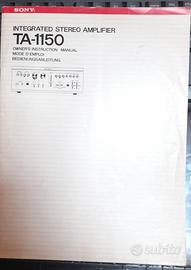 Ampli.integrato SONY-TA-1150 Manuale istruzioni