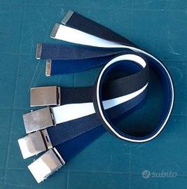 4 CINTURE IN CORDA FIBBIA CROMATA