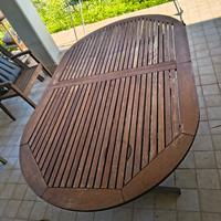 tavolo in legno per esterno