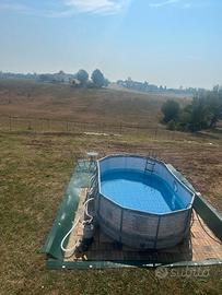 PISCINA FUORI TERRA  CON FILTRO A SABBIA BES
