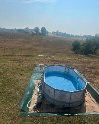 PISCINA FUORI TERRA  CON FILTRO A SABBIA BES