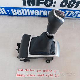 LEVA CAMBIO CON POMELLO E CUFFIA NISSAN Micra K14
