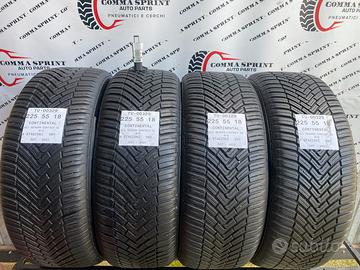 4 PNEUMATICI 225/55 R18 CONTINENTAL 4 STAGIONI 90%