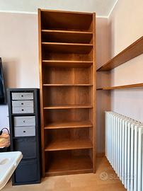 Libreria e 2 mensole abbinate legno
