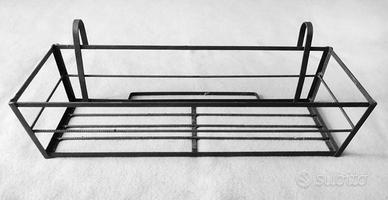 PORTAVASO FIORIERA DA BALCONE IN FERRO BATTUTO