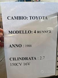 cambio Toyota 4runner