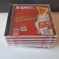NUOVI 7 CD-R EMTEC 700Mb 52X 80 min