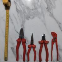3 pinze da Elettricista + 1 regolabile a rotella 