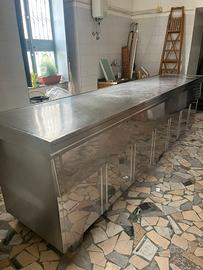 Banco frigo in acciaio