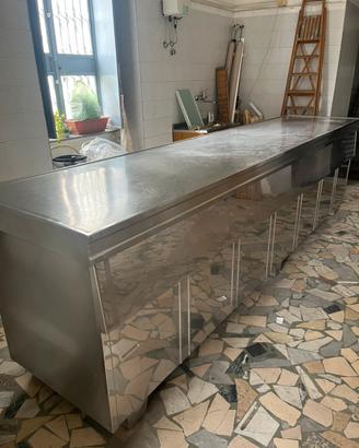 Banco frigo in acciaio vintage