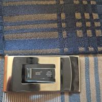 Fermasoldi Montblanc originale in acciaio
