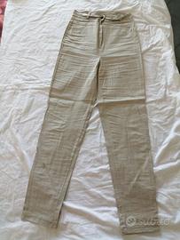 Pantaloni elasticizzati beige 