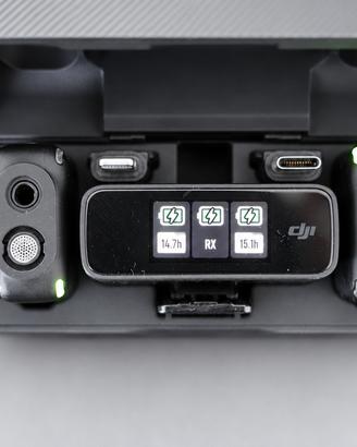 DJI Mic prima serie - 2 microfoni + custodia