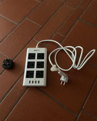 Ciabatta multipresa prese tipo americane e USB