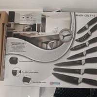 Set di 7+1 coltelli in acciaio AMC