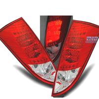 FANALI PER FORD FOCUS MK1 98-04 LED ROSSO CHIARO