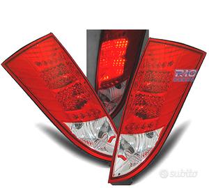 FANALI PER FORD FOCUS MK1 98-04 LED ROSSO CHIARO