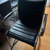 Sedie da ufficio in pelle (11 unità)