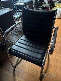 Sedie da ufficio in pelle (11 unità)