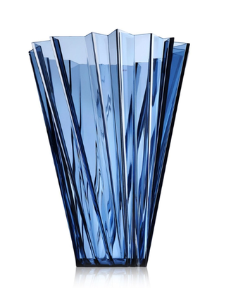 Kartell vaso Shanghai Blu