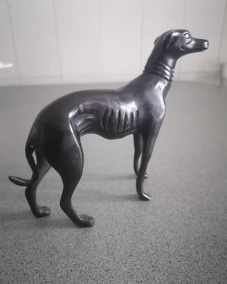 Statua statuetta levriero art deco liberty bronzo