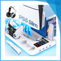 Supporto per ps5 silm, RGB e caricatore joystick