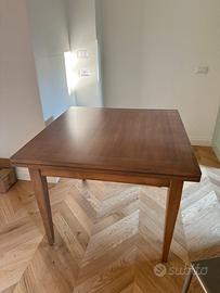 Tavolo legno quadrato allungabile 100x100