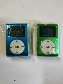 n. 2 lettore mp3 nuovi
