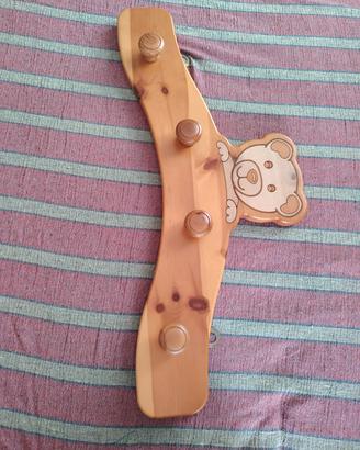 Appendiabiti artigianale legno