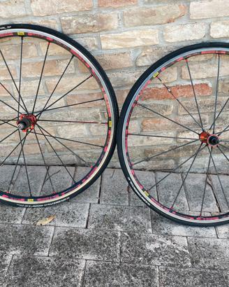 Coppia ruote bici da corsa Mavic Ksyrium ES