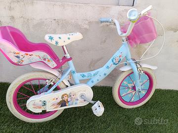 bicicletta bici bambina elsa frozen 12'