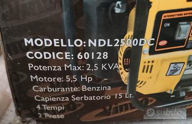 GENERATORE (MARCA: VINCO) DI CORRENTE A BENZINA