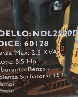 GENERATORE (MARCA: VINCO) DI CORRENTE A BENZINA