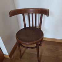 Sedia stile Thonet/viennese in legno curvato