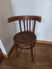 Sedia stile Thonet/viennese in legno curvato