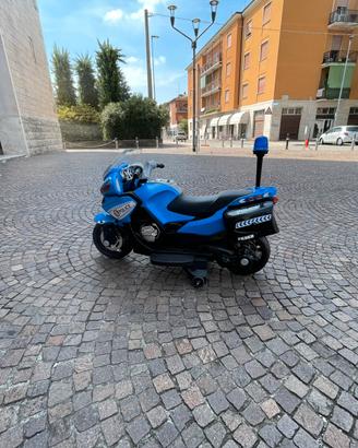 Moto elettrica bambini Feber Polizia 12 V