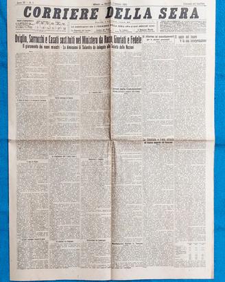 Corriere Della Sera originale del 1925