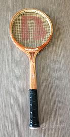 Racchetta tennis anni '70 legno Bancroft Bantam