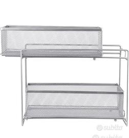 Organizer Salvaspazio 2 Livelli MetalloScorrevoli