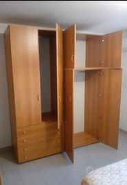 Armadio guardaroba in legno 225h cm