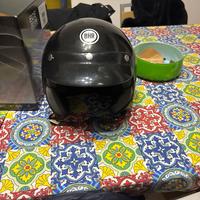 Casco moto Demi-Jet BHR Nero Lucido taglia L