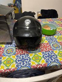 Casco moto Demi-Jet BHR Nero Lucido taglia L
