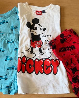 2 pigiami bambino 4-5 anni 100% cotone – Topolino
